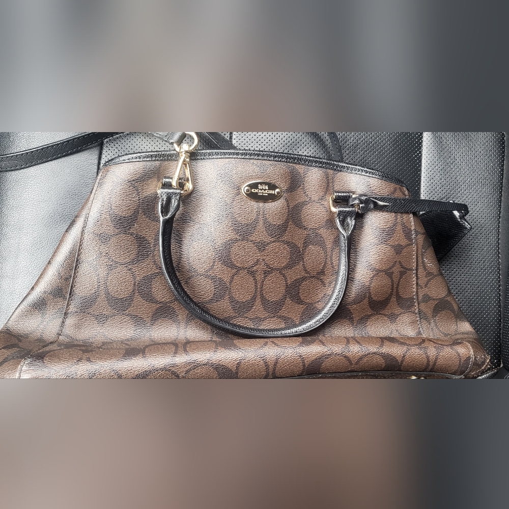 Coach Margot Elegant Brown and Black Women's Bag